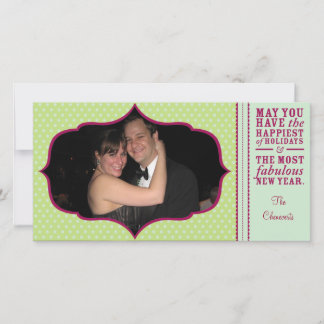 Tarjeta fotográfica navideña "Festividades más fel