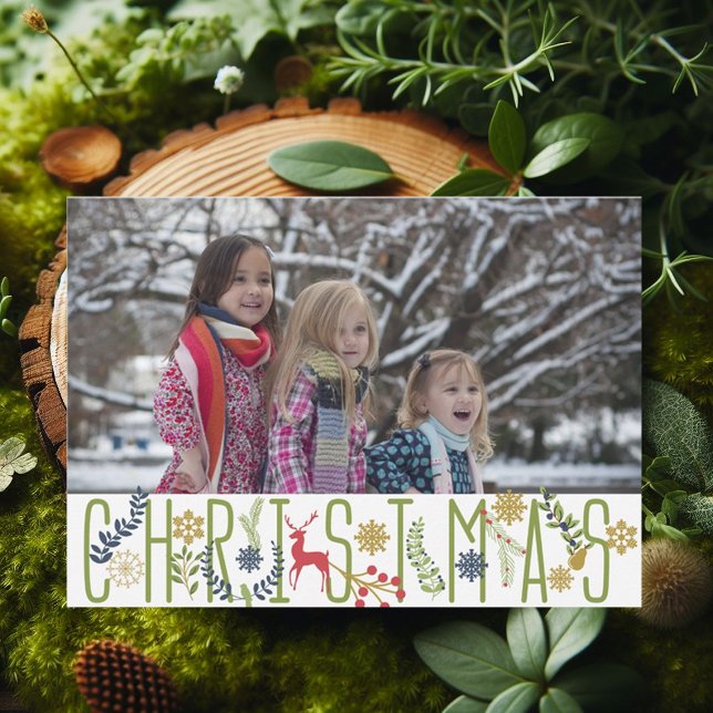 Tarjeta fotográfica navideña para Navidades (Subido por el creador)