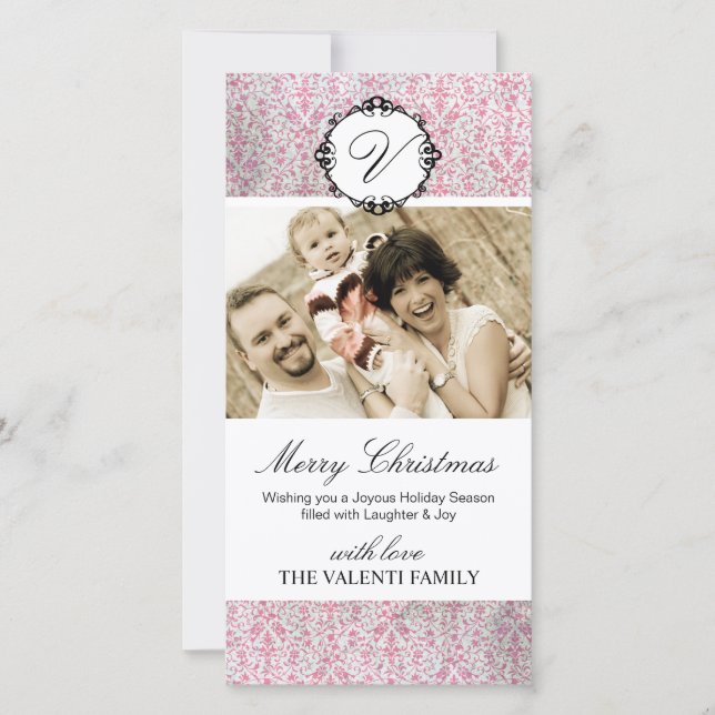 Tarjeta fotográfica navideña para navidades (Anverso)