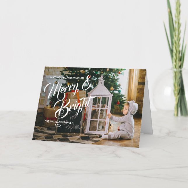 Tarjeta fotográfica navideña para Navidades amargo (Anverso)