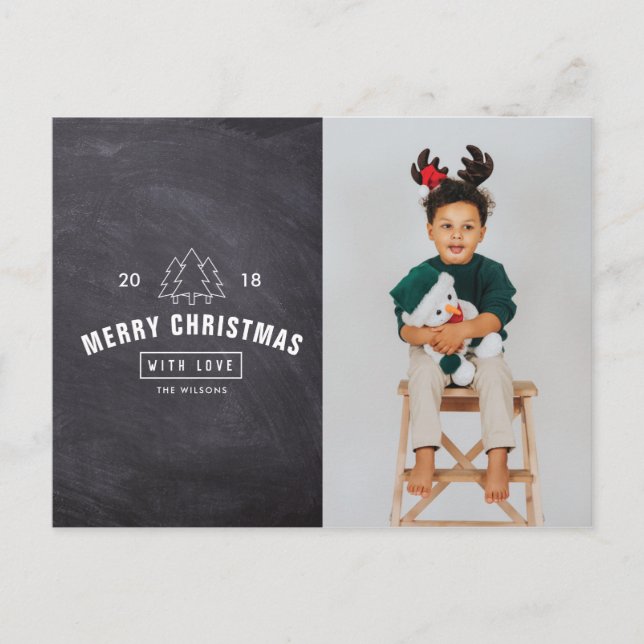 Tarjeta fotográfica navideña para Navidades con lo (Anverso)