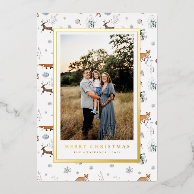 Tarjeta fotográfica navideña para Navidades de ani (Anverso)