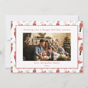 Tarjeta fotográfica navideña para Navidades desnud