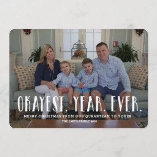 Tarjeta fotográfica navideña tarjeta navideña pand