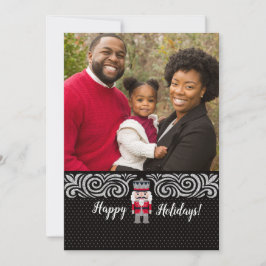Tarjeta fotográfica Nutcracker de los navidades