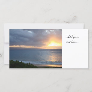 Tarjeta fotográfica Ocean Sunset