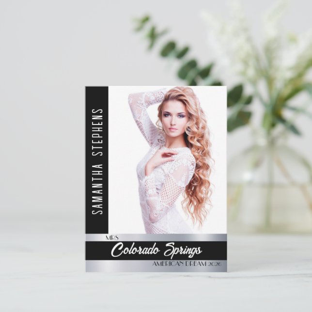 Tarjeta fotográfica Onyx Shine Promo para los part (Anverso de pie)