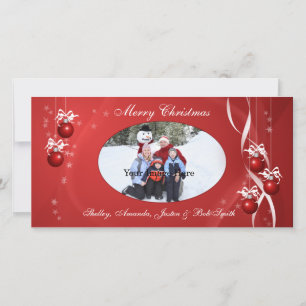 Tarjeta fotográfica Ornament de Navidad
