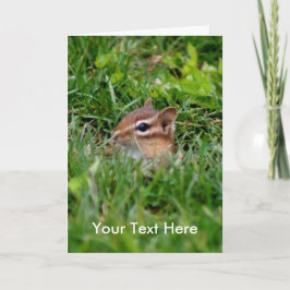 Tarjeta fotográfica para animales de Chipmunk