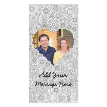 Tarjeta fotográfica para el corazón Personalizado 