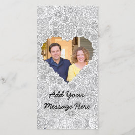 Tarjeta fotográfica para el corazón Personalizado 