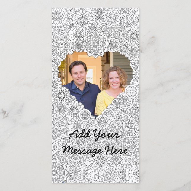 Tarjeta fotográfica para el corazón Personalizado  (Anverso)