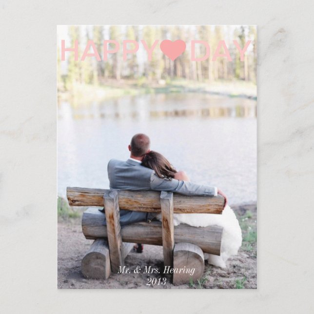 Tarjeta fotográfica para El día de San Valentín re (Anverso)