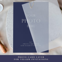 Tarjeta fotográfica para invitaciones a la boda de