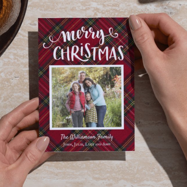 Tarjeta fotográfica para Navidades de Tartán (Subido por el creador)