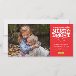 Tarjeta fotográfica para Navidades divertidos merr