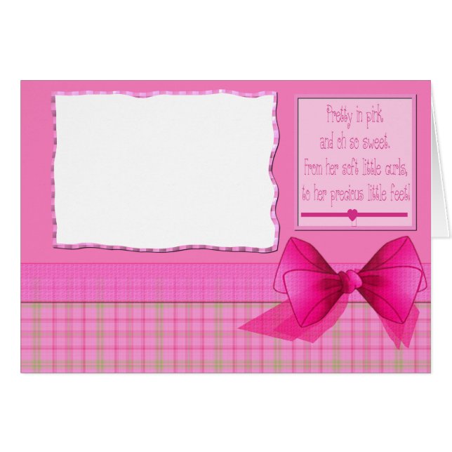 Tarjeta fotográfica para niñas #2 (Anverso (Horizontal))