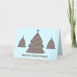 Tarjeta fotográfica Pastel Azul Gris de Navidad
