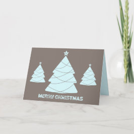 Tarjeta fotográfica Pastel Blue Christmas Tree