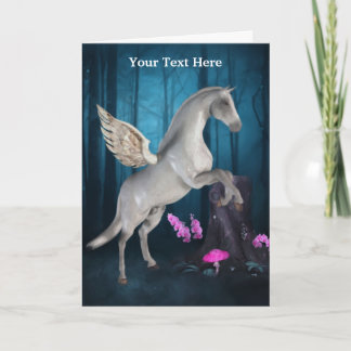 Tarjeta fotográfica Pegasus Fantasy Horse