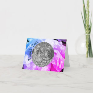 Tarjeta fotográfica Peony Personalizado Gracias