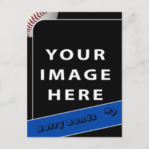 Tarjeta fotográfica personalizada de béisbol