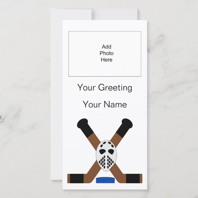 Tarjeta fotográfica personalizada de diseño de hoc (Anverso)