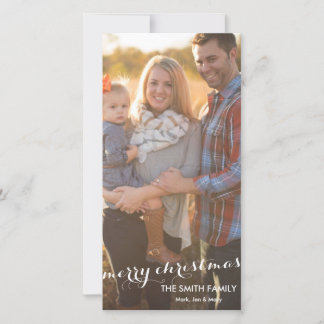 Tarjeta fotográfica personalizada de Feliz Navidad