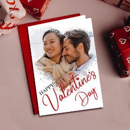 Tarjeta fotográfica personalizada del día de San V