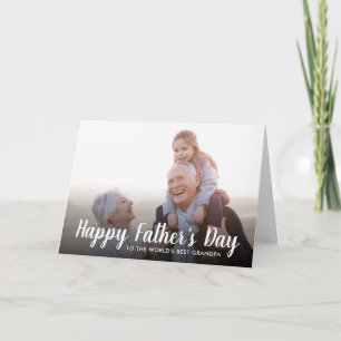 Tarjeta fotográfica personalizada del Día del Padr