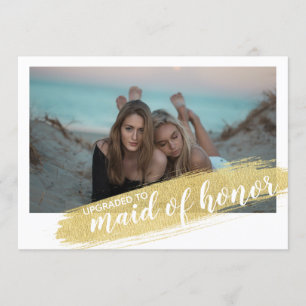 Tarjeta fotográfica [personalizada] Maid of Honor 