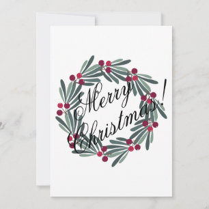 Tarjeta fotográfica personalizada Merry Christmas