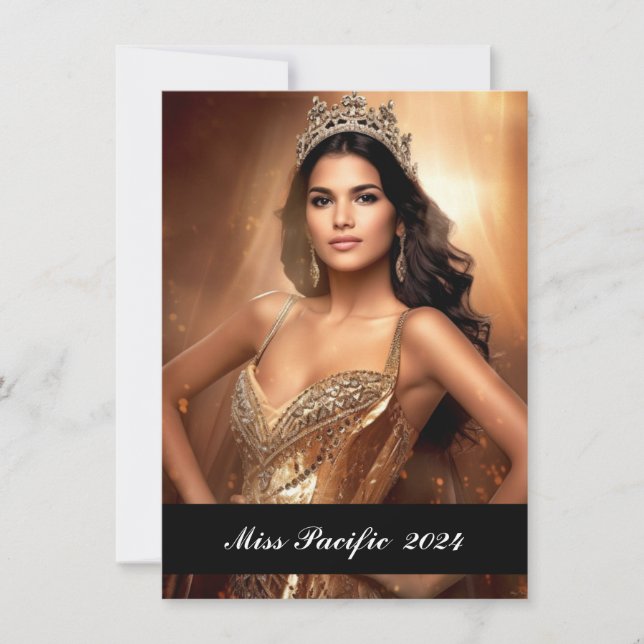Tarjeta fotográfica Personalizado del concurso (Anverso)
