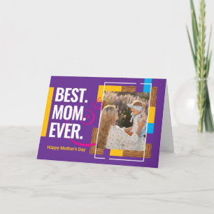 Tarjeta fotográfica Personalizado moderna de 5 x 7