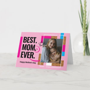Tarjeta fotográfica Personalizado moderna de 5 x 7