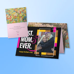 Tarjeta fotográfica Personalizado moderna de 5 x 7