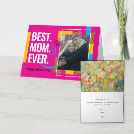 Tarjeta fotográfica Personalizado moderna de 5 x 7