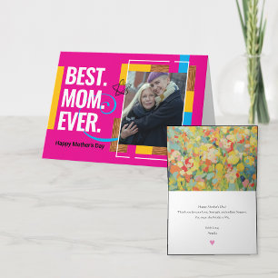 Tarjeta fotográfica Personalizado moderna de 5 x 7