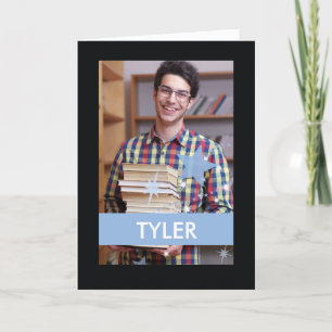 Tarjeta fotográfica personalizado y felicitación p