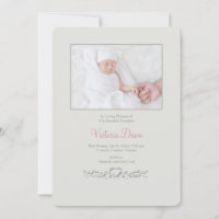 Tarjeta fotográfica Petite Heart Memorial