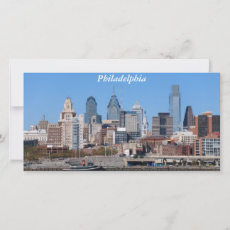 Tarjeta fotográfica Philadelphia Skyline