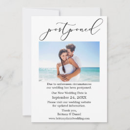 Tarjeta fotográfica postergada por Boda de caligra