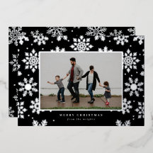 Tarjeta fotográfica prensada con papel de aluminio