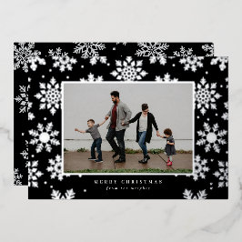 Tarjeta fotográfica prensada con papel de aluminio