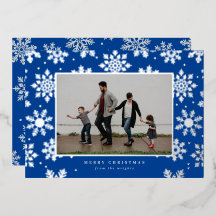 Tarjeta fotográfica prensada con papel de aluminio