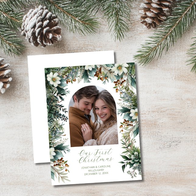 Tarjeta fotográfica Presupuesto First Christmas Gr (Subido por el creador)