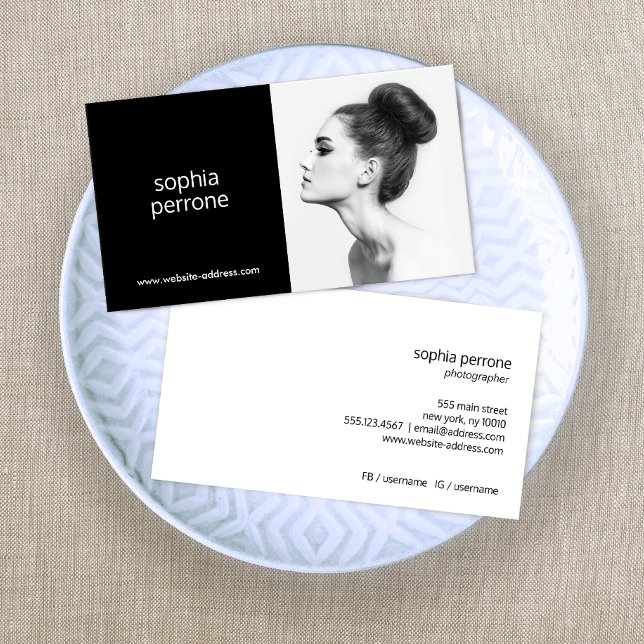 Tarjeta fotográfica profesional moderna (Subido por el creador)