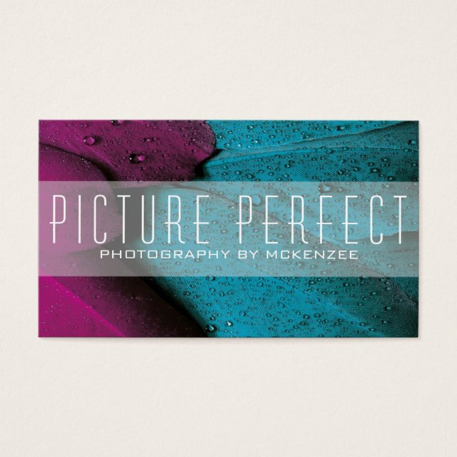 Tarjeta fotográfica Purple Blue (Frente)