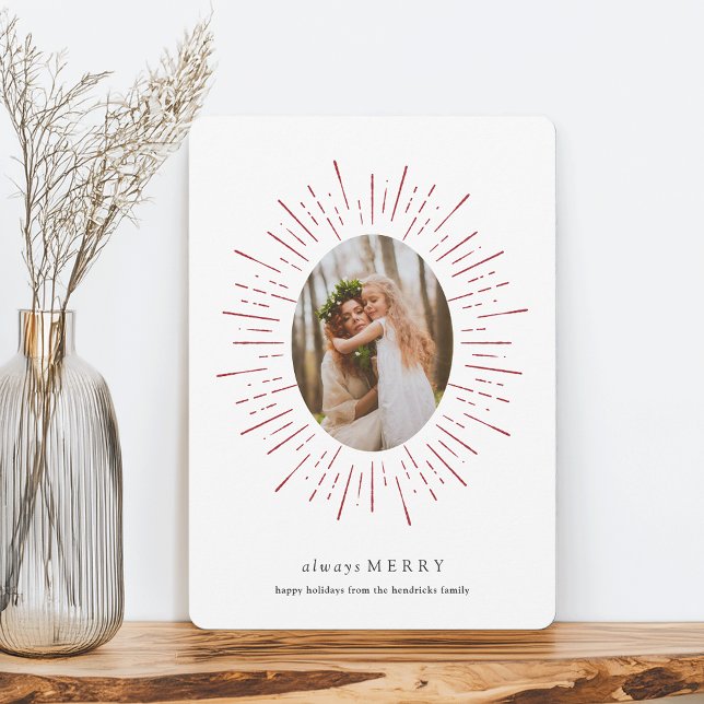Tarjeta fotográfica Radiant Wish Holiday | Cranber (Subido por el creador)