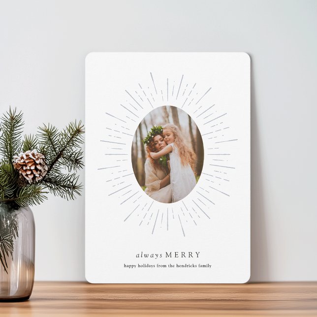 Tarjeta fotográfica Radiant Wish Holiday | Niebla (Subido por el creador)